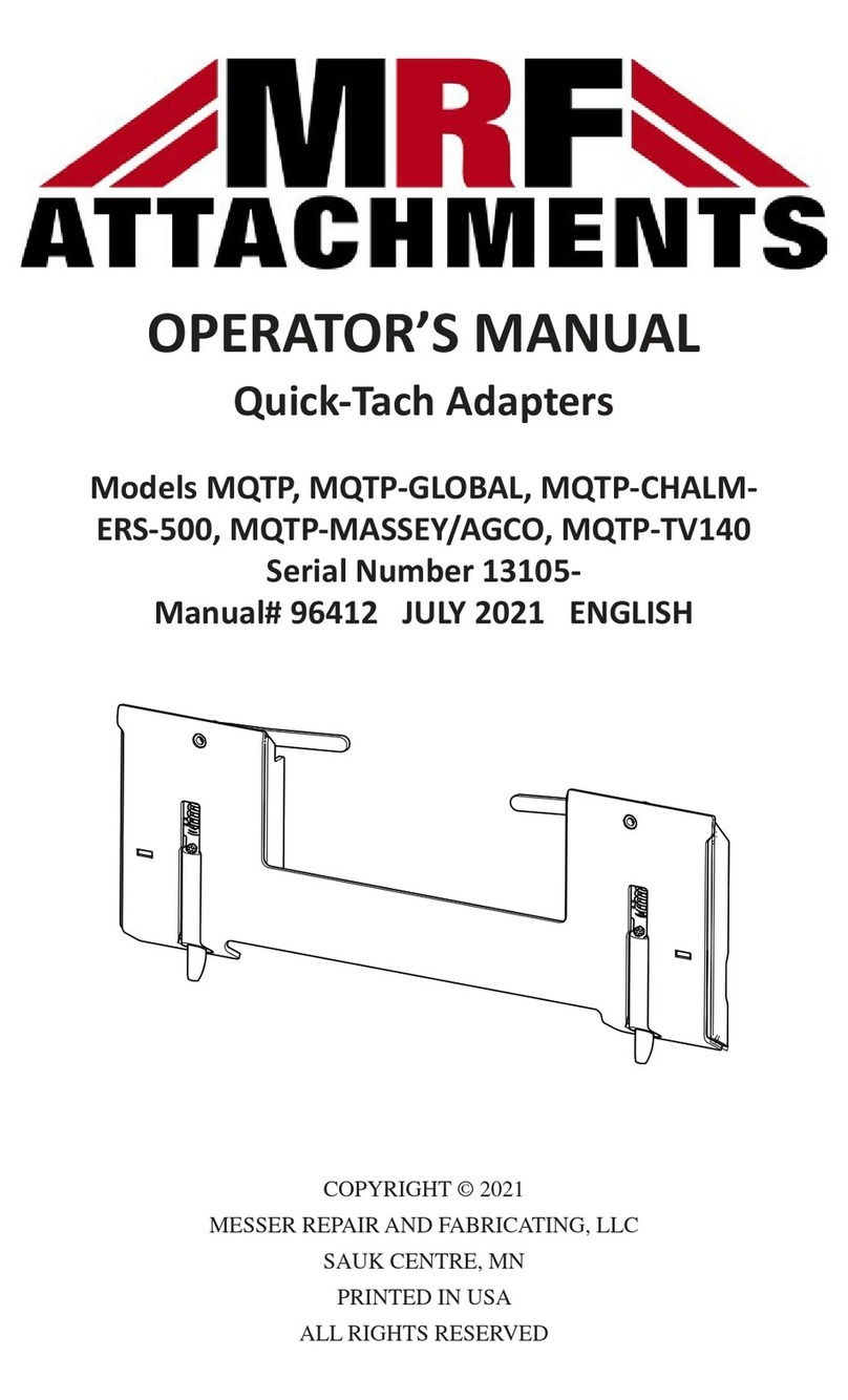 MRF Quick-Tach MQTP Operator's manual