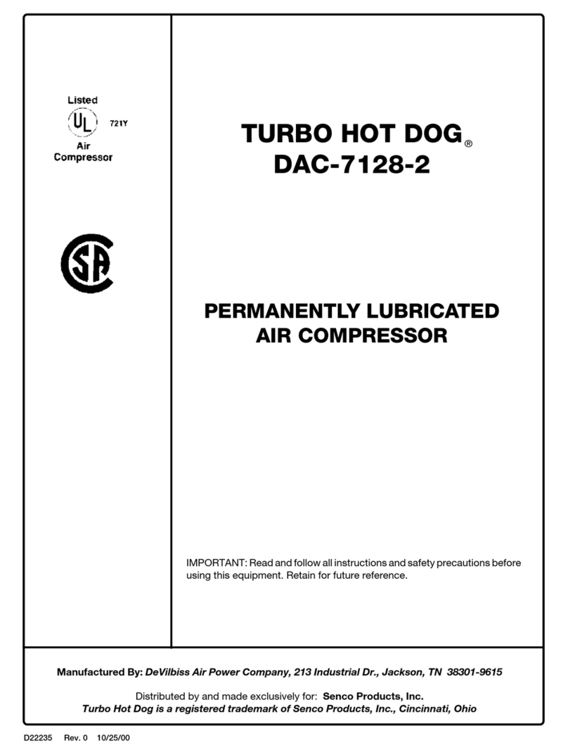 Senco TURBO HOT DOG DAC-7128-2 User manual