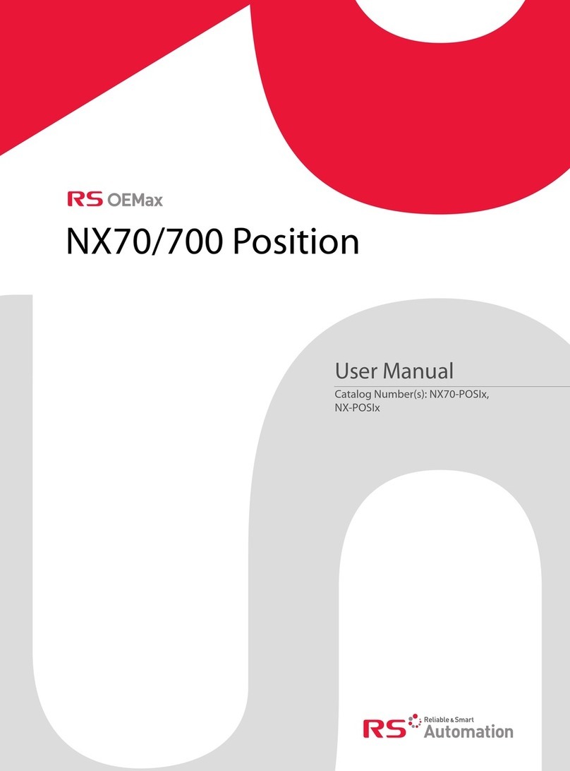 RS Automation RS OEMax NX70 Position User manual
