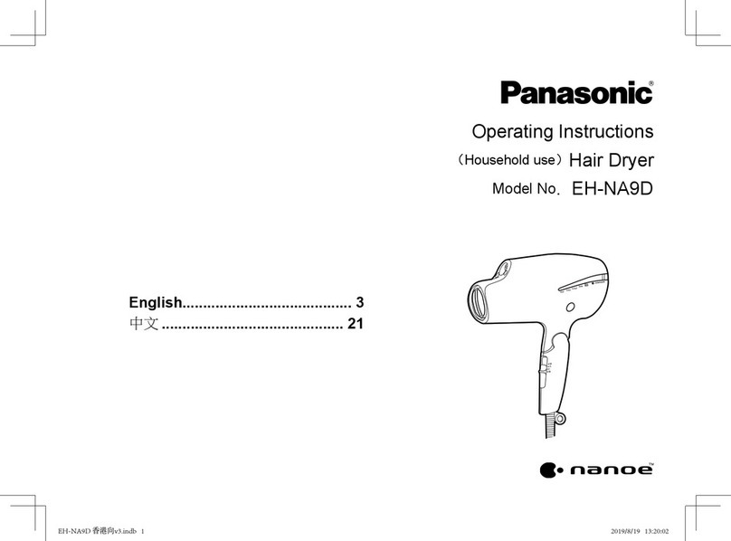 Panasonic Nanoe EH-NA9D operating instructions