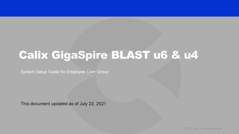 Calix GigaSpire BLAST u6 Setup guide
