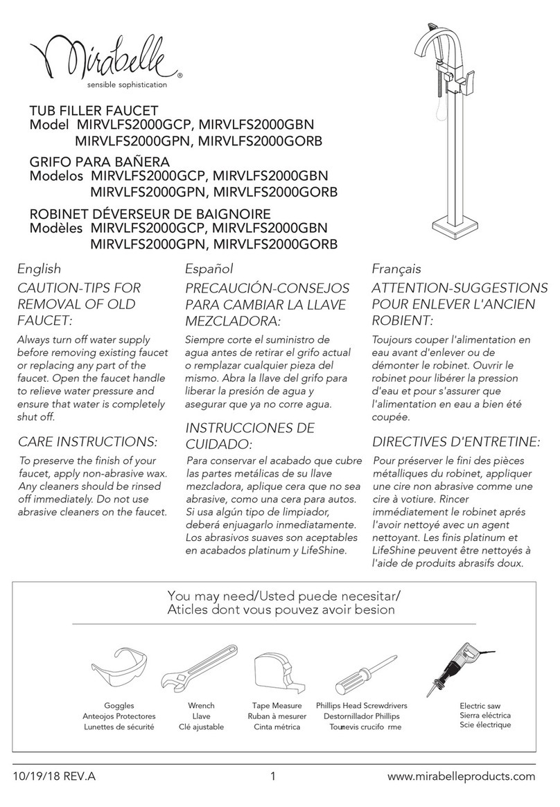 Mirabelle MIRVLFS2000GCP User manual Mirabelle MIRVLFS2000GCP User manual