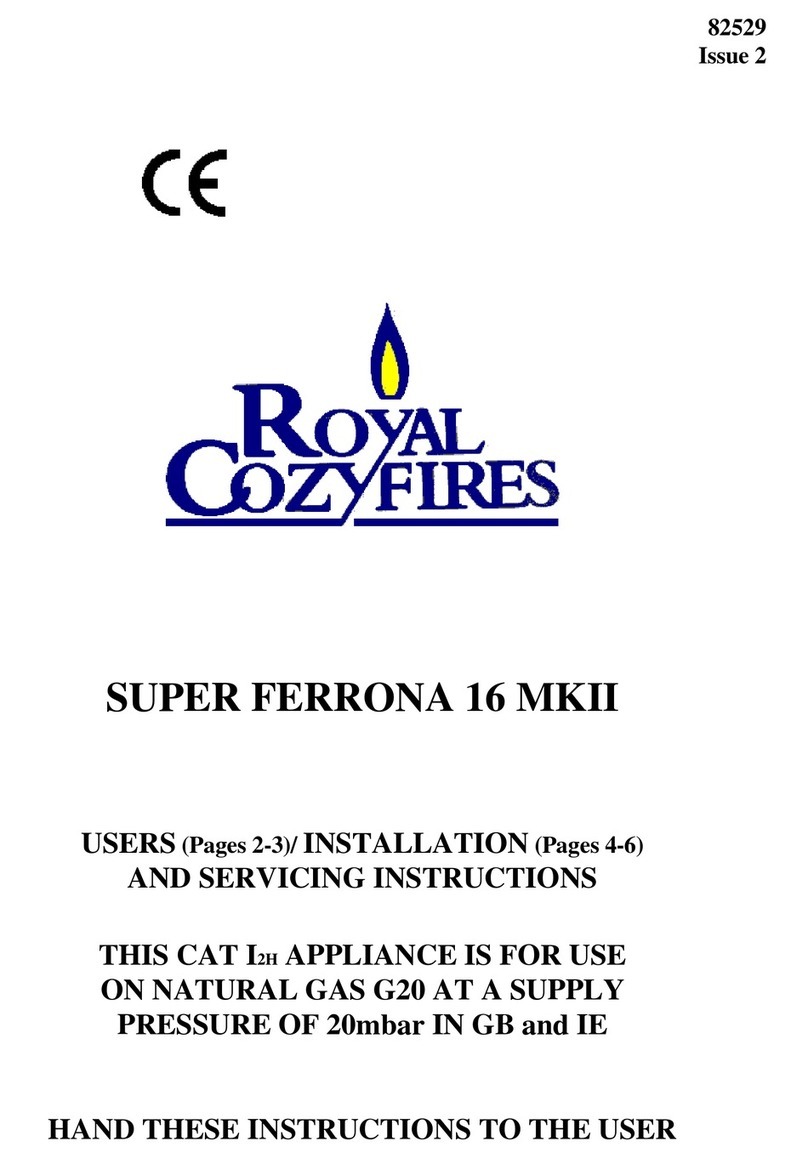 Royal Cozyfires SUPER FERRONA 16 MKII manual Royal Cozyfires SUPER FERRONA 16 MKII manual