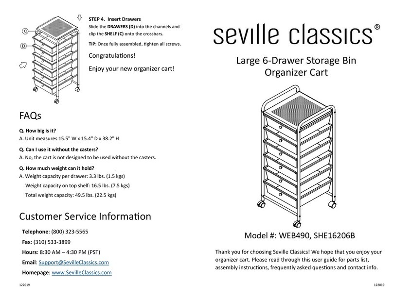 Seville Classics WEB490 Assembly instructions Seville Classics WEB490 Assembly instructions