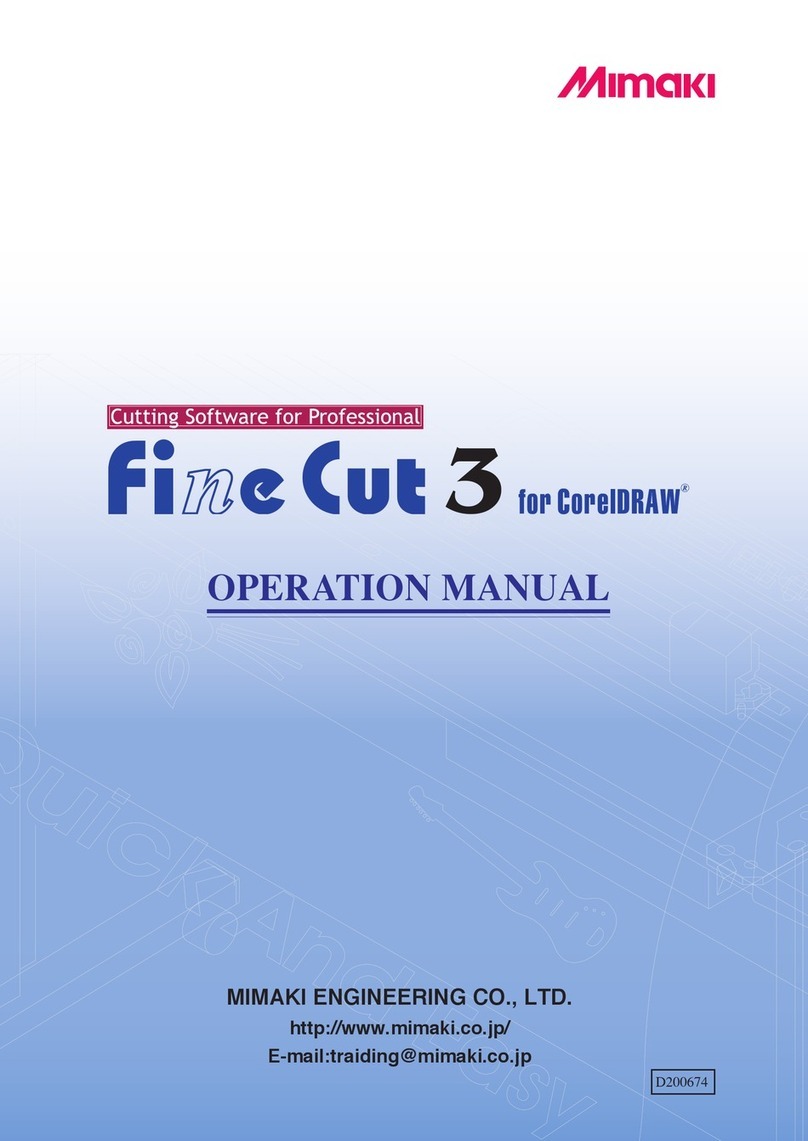 MIMAKI fine Cut 3 User manual
