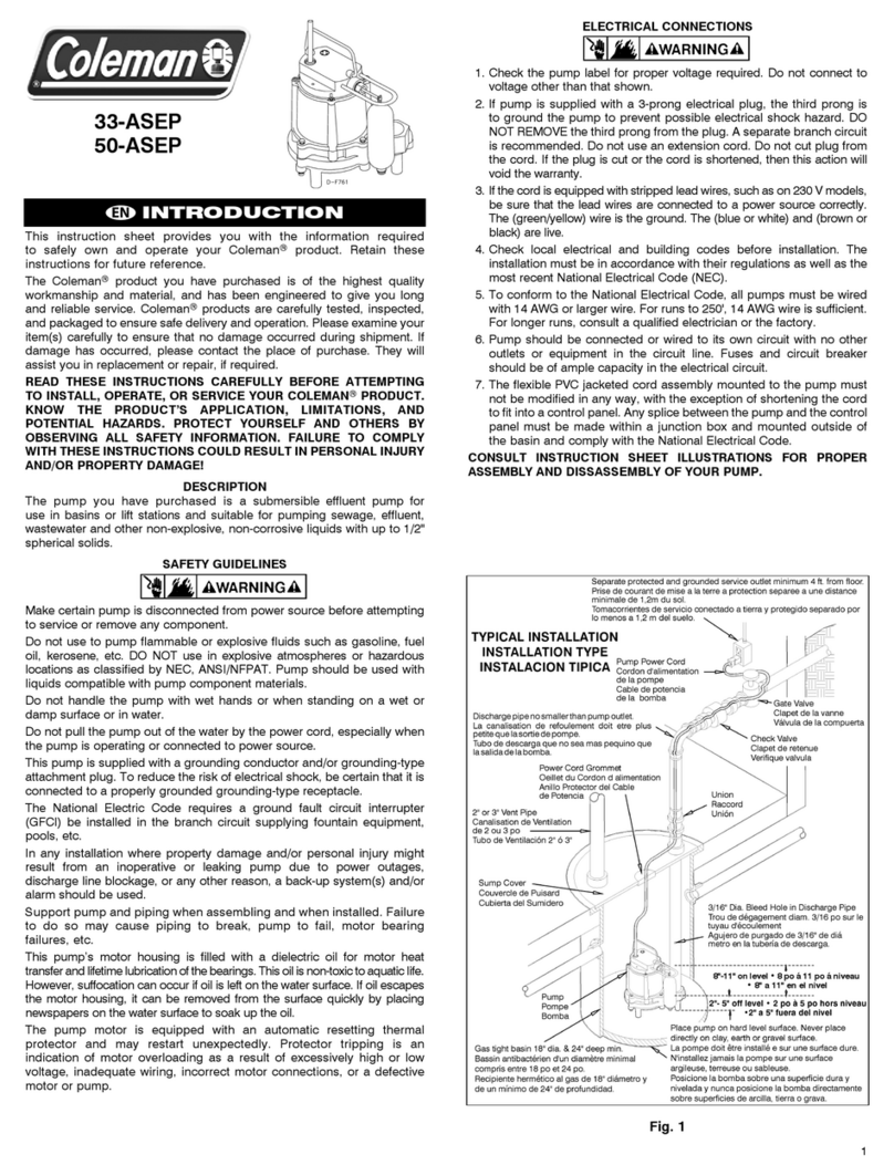 Coleman 33-ASEP Reference manual