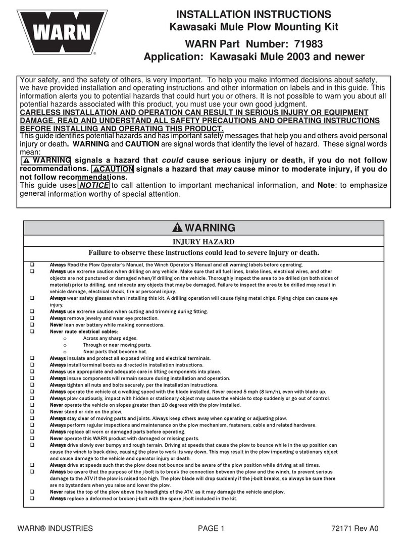 Warn 71983 User manual