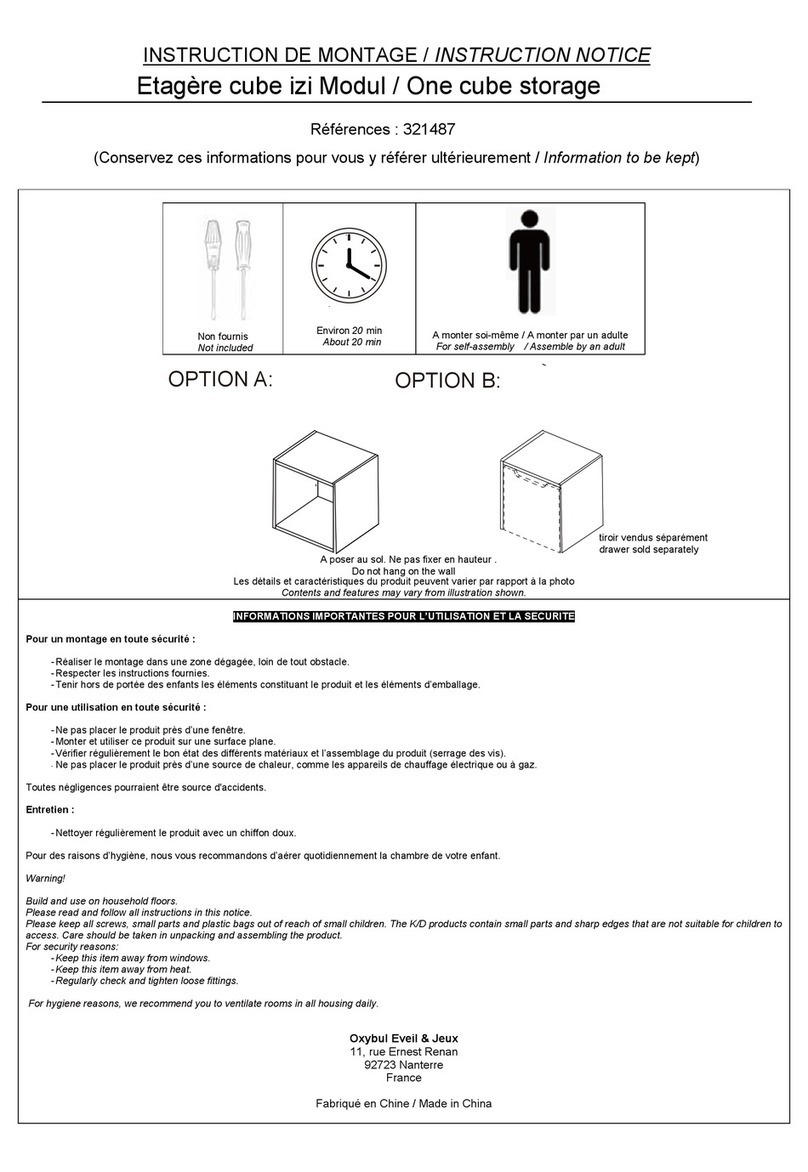 Oxybul 321487 Instruction Notice