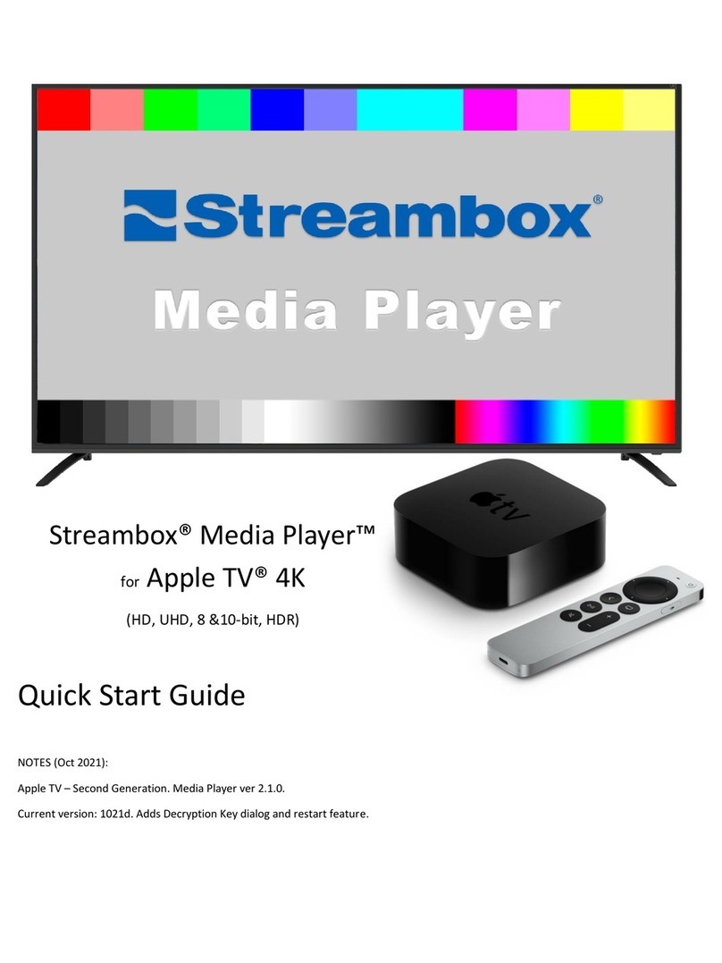 Streambox Media Player quick start guide