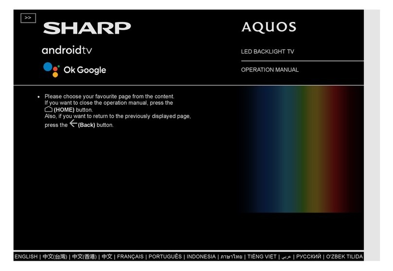 Sharp Aquos User manual