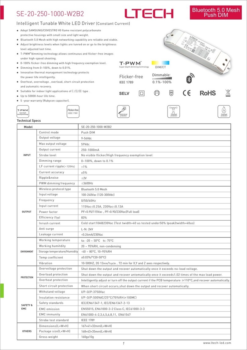 Ltech SE 20 250-1000-W2B2 User manual