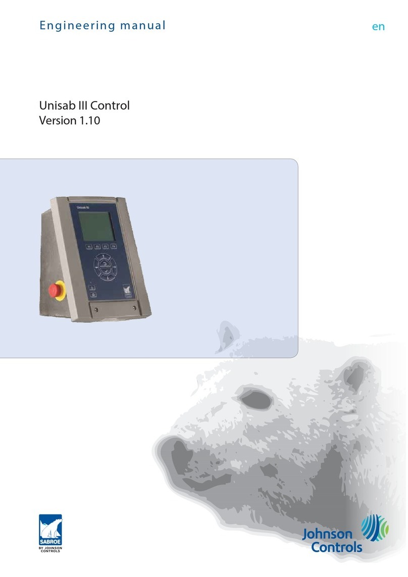 Johnson Controls SABROE Unisab III Control Installation and operation manual