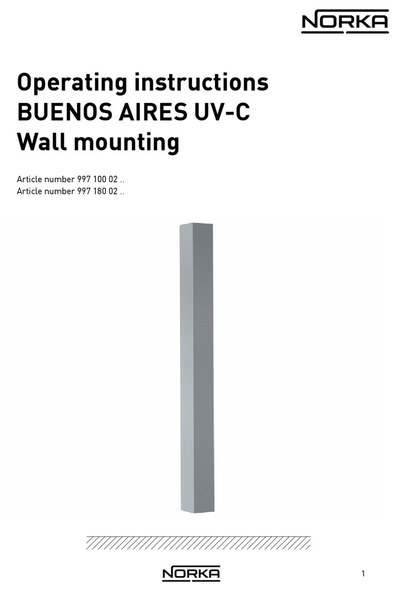 Norka BUENOS AIRES UV-C 997 100 02 Series operating instructions