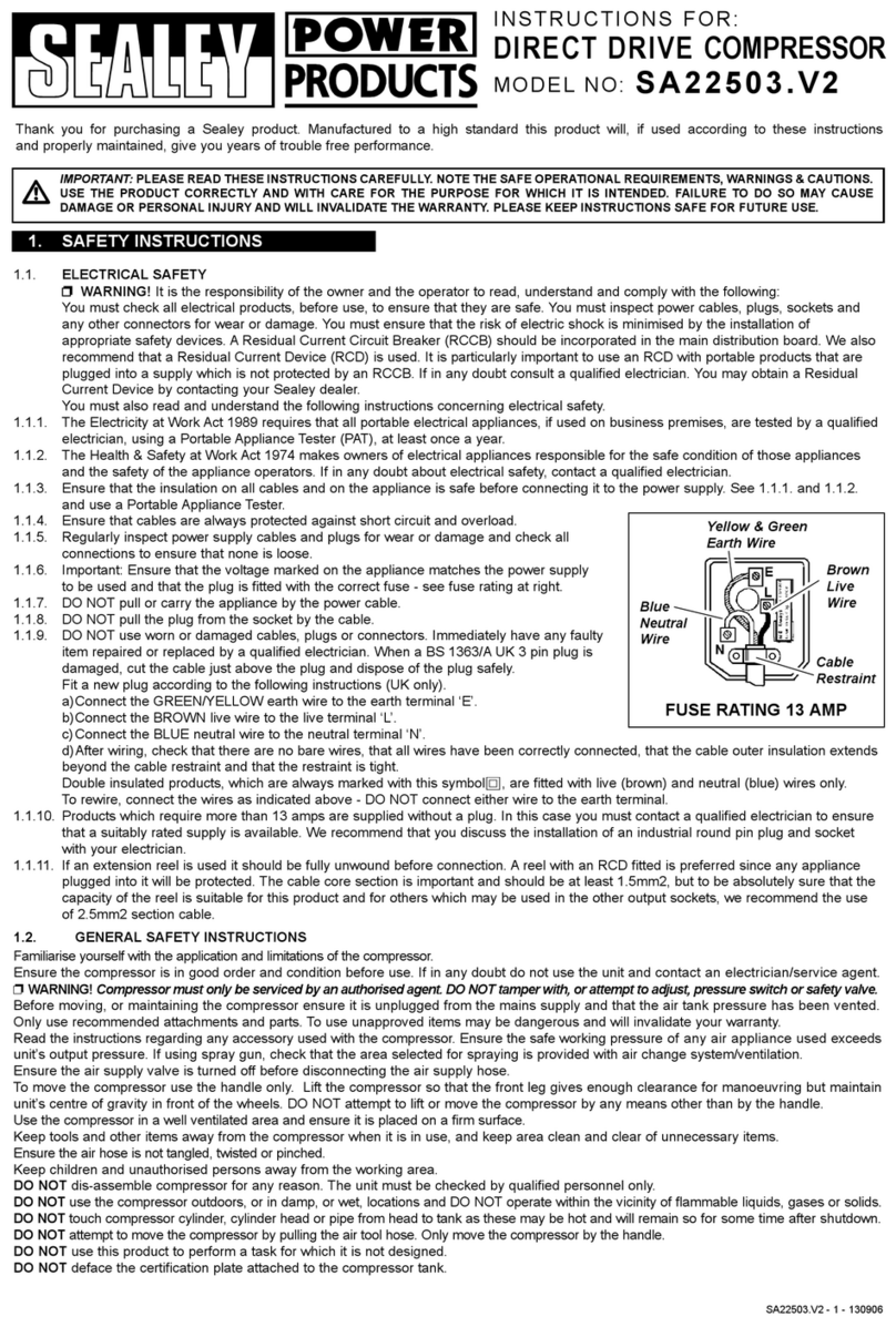 Sealey SA22503 instructions