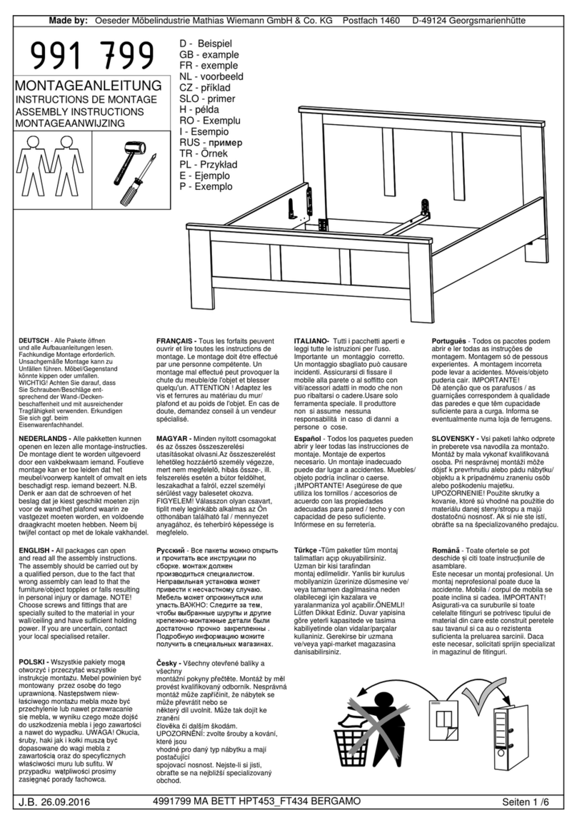 WIEMANN 991799 Assembly instructions WIEMANN 991799 Assembly instructions