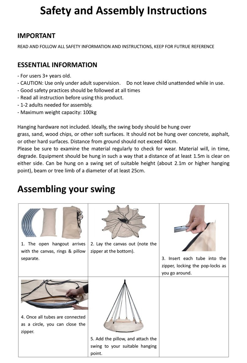 Heavenly Hammocks Beige Open Hangout Safety and assembly instructions Heavenly Hammocks Beige Open Hangout Safety and assembly instructions