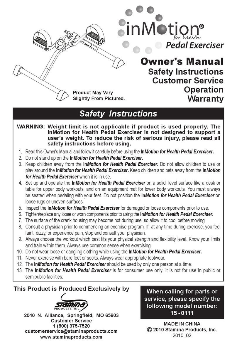 Stamina InMotion owner's manual