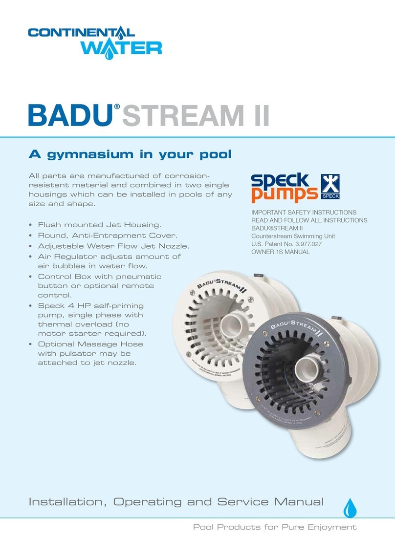 Speck pumps Badu Stream II Installation, operating and service manual