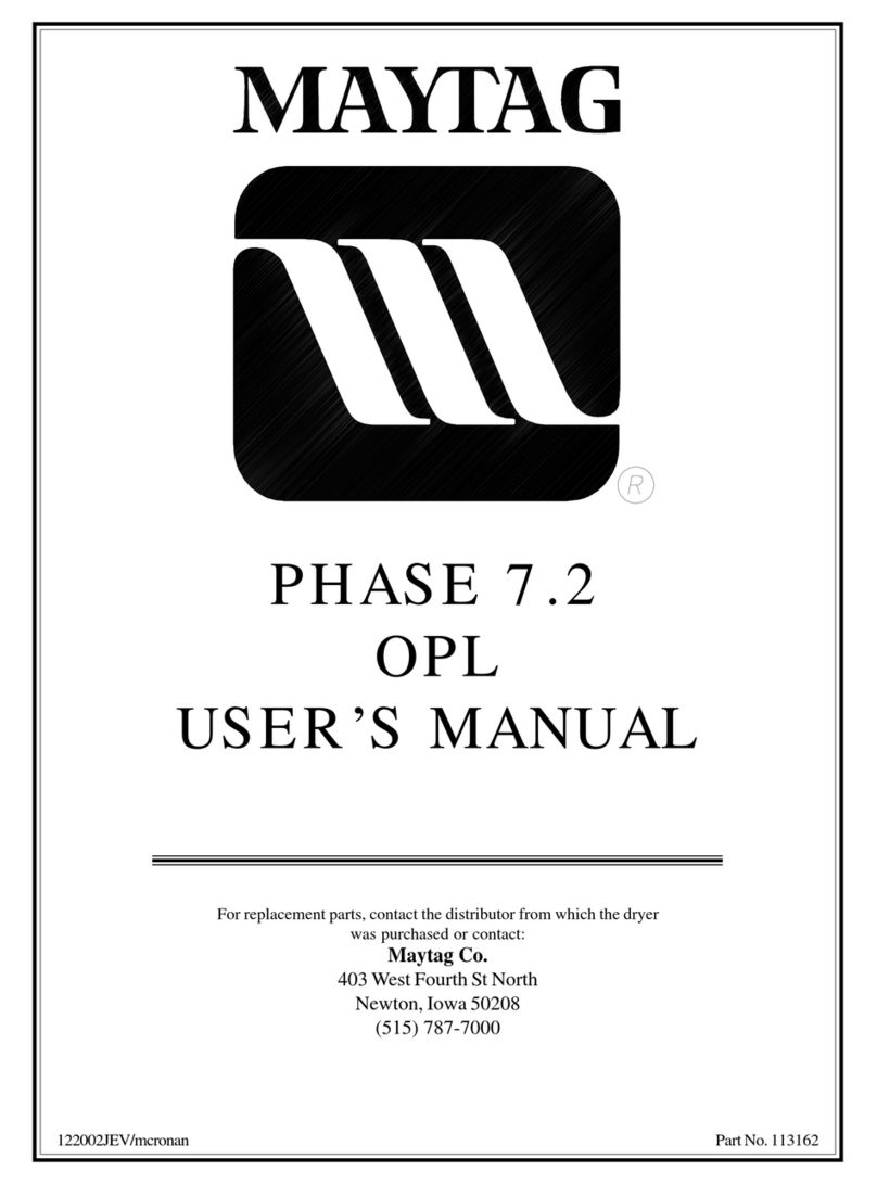 Maytag PHASE 7.2 user manual