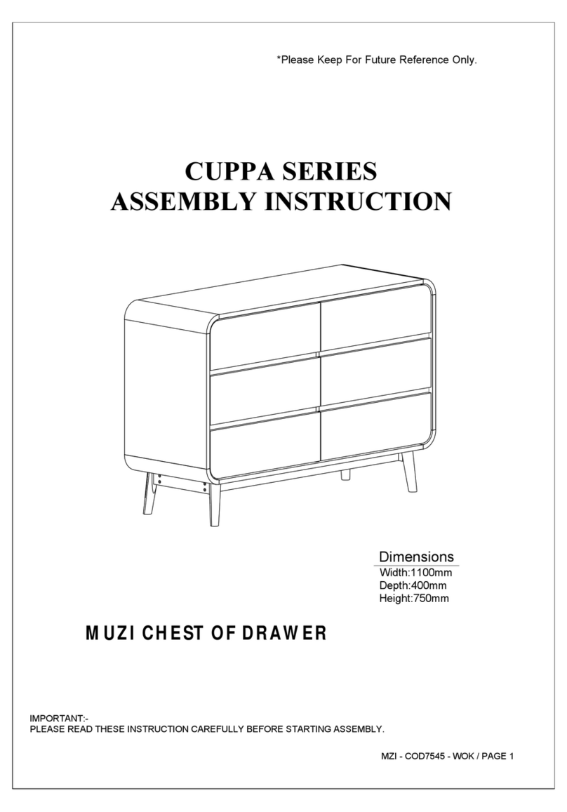 eliving FURNITURE CUPPA Series User manual