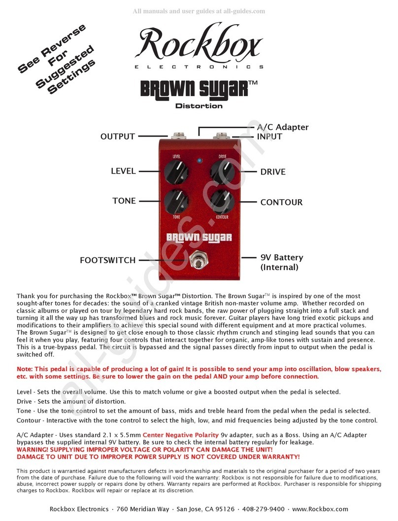 Rockbox BROWN SUGAR quick start guide