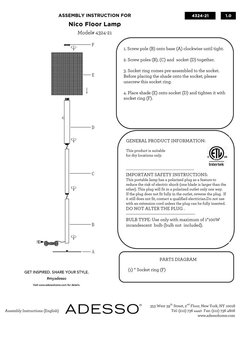 Adesso Nico 4324-21 Assembly instruction