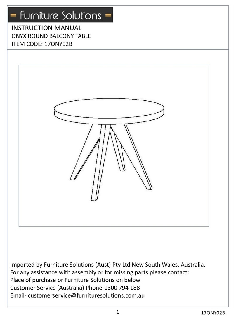 Furniture Solutions 17ONY02B instruction manual Furniture Solutions 17ONY02B instruction manual