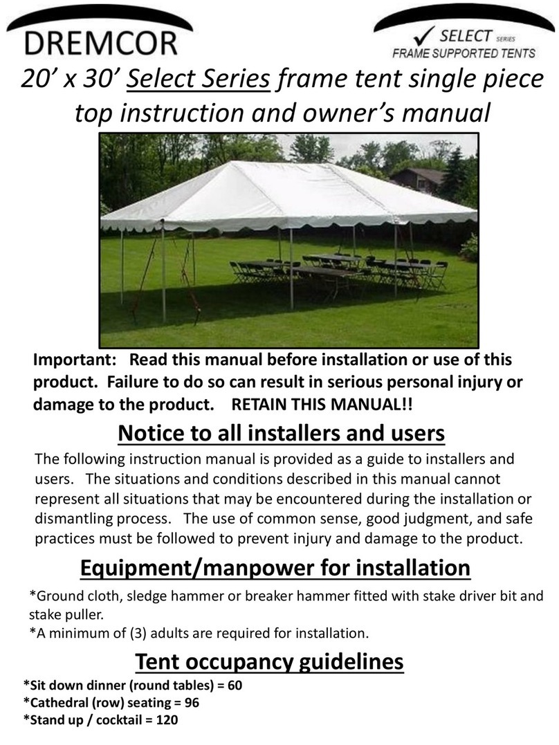 DREMCOR Select Series Instructions and owner's manual