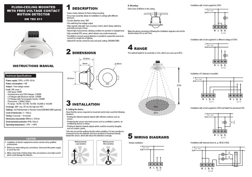 DINUY DM TEC 011 instruction manual