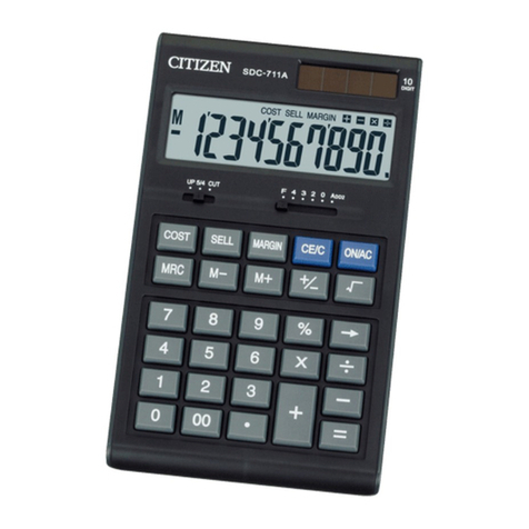 Citizen SDC-711A instruction manual