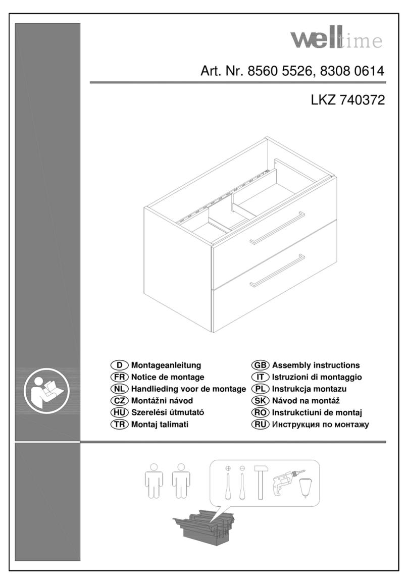 Welltime 8560 5526 Assembly instructions Welltime 8560 5526 Assembly instructions