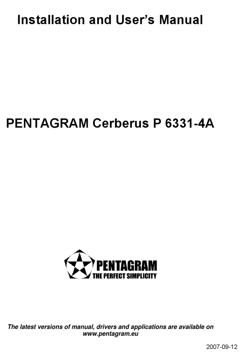 Pentagram Cerberus P 6331-4A Installation and user manual