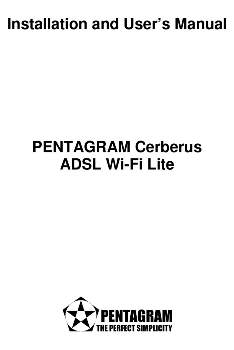Pentagram Cerberus Wi-Fi Lite Installation and user manual