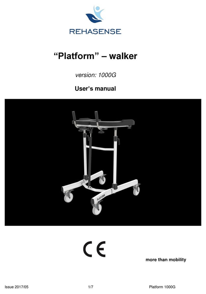 Rehasense Platform 1000G User manual