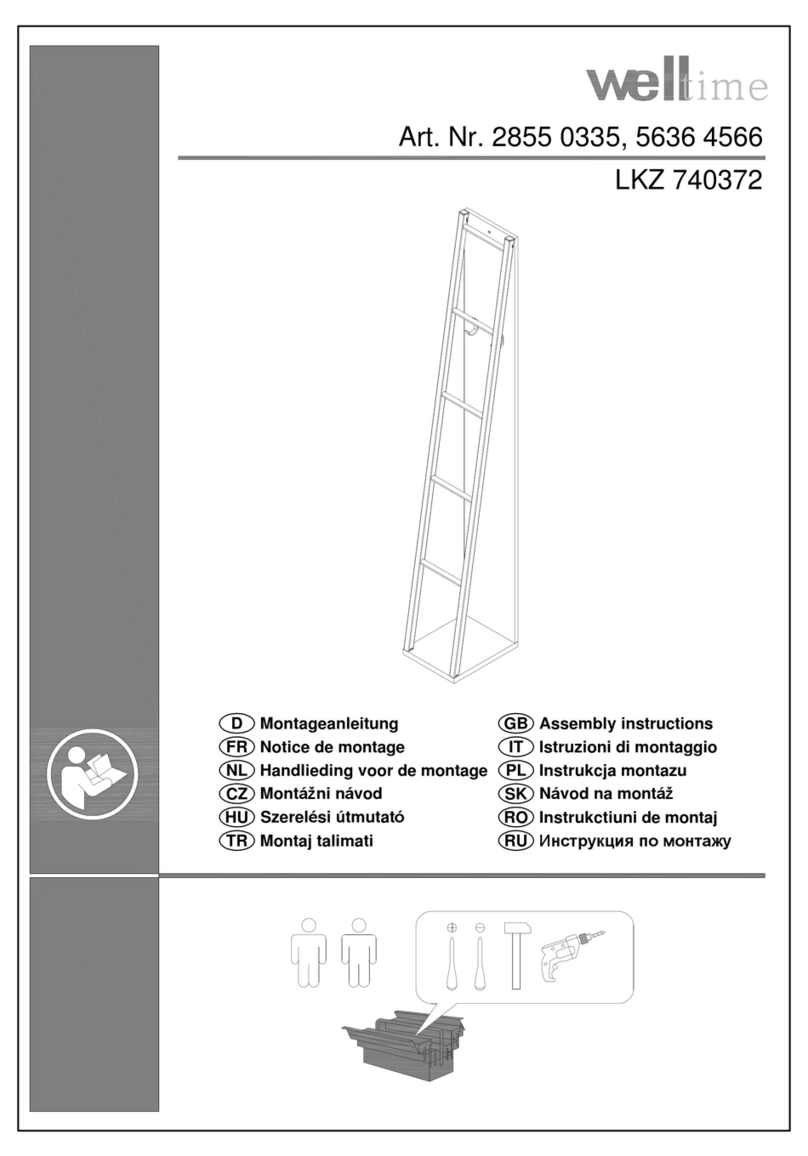 Welltime 2855 0335 Assembly instructions