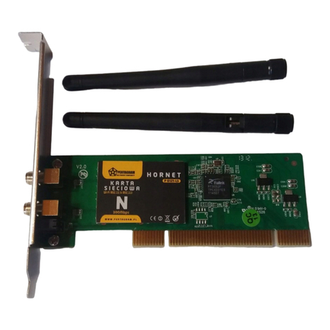 Pentagram horNET Wi-Fi PCI 11g Installation and operation manual