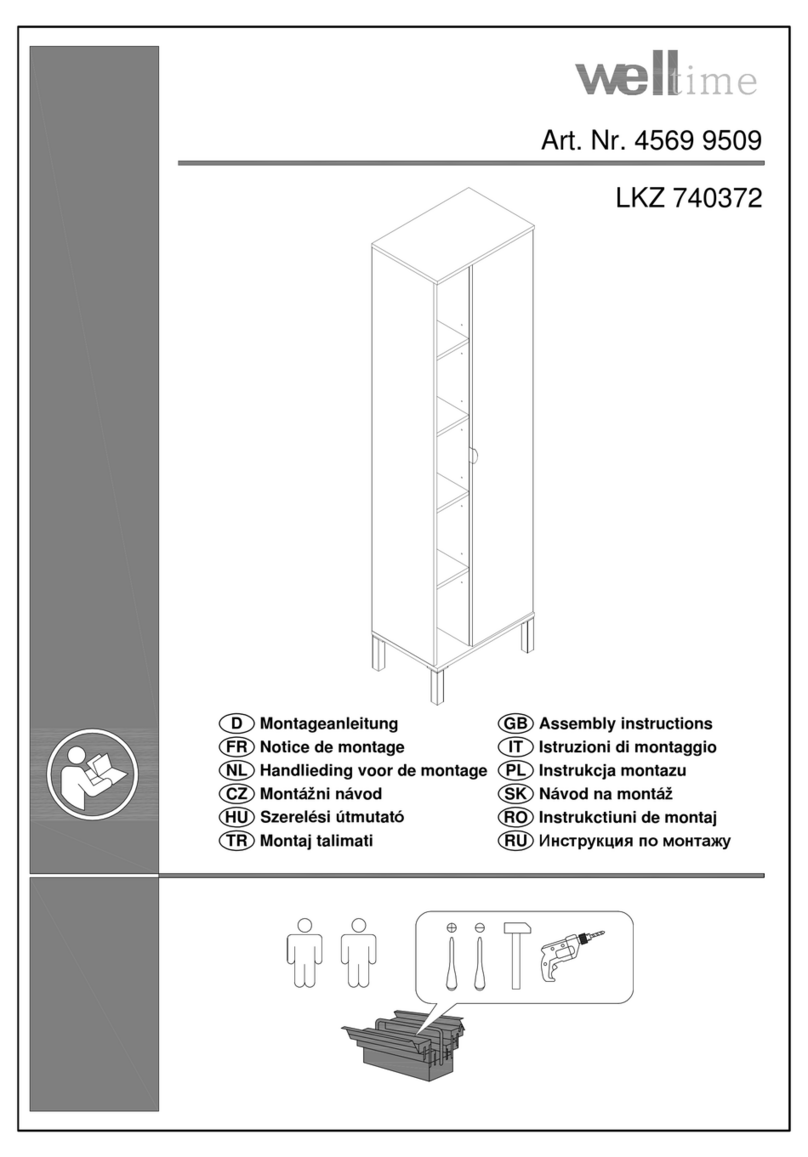 Welltime 4569 9509 Assembly instructions