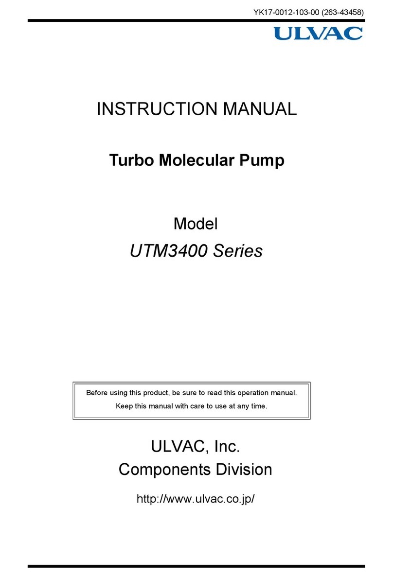 Ulvac UTM3400 Series instruction manual