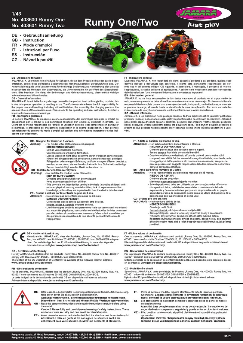 Jamara Runny One User manual