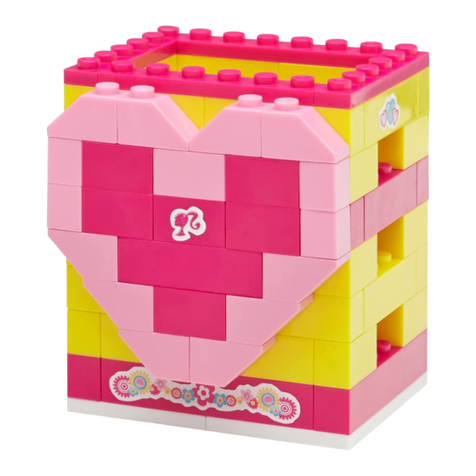 Mega Bloks Barbie Build'n Play Yellow Building Tube User manual