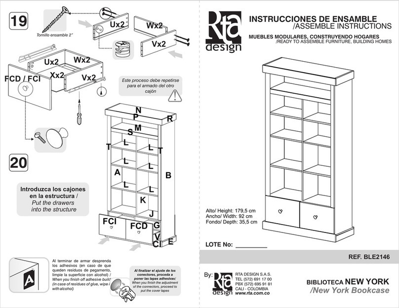RTA NEW YORK Assemble instructions