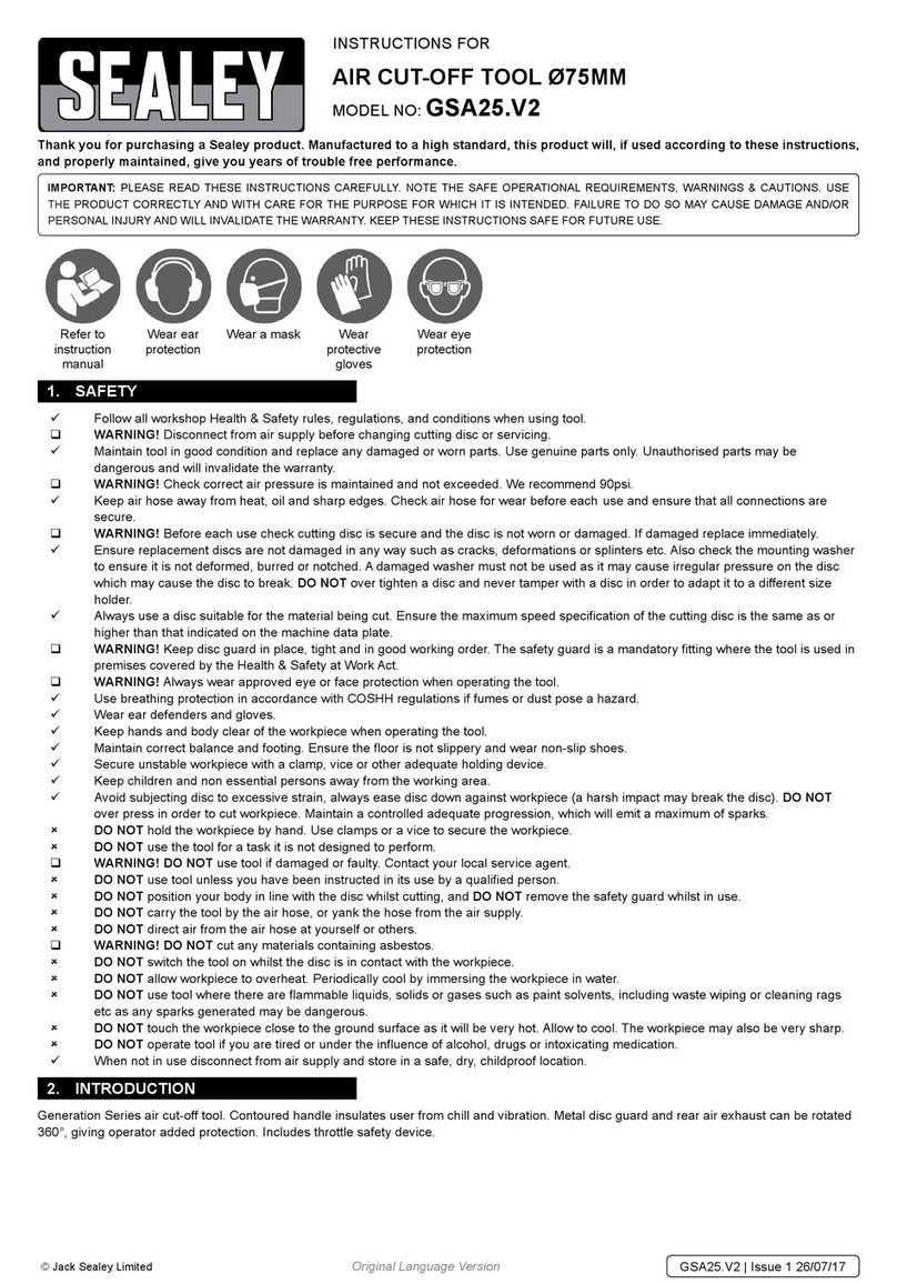 Sealey GSA25.V2 User manual