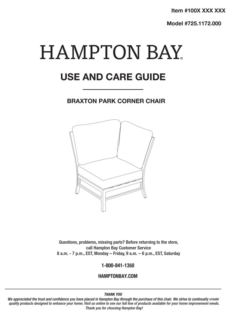 HAMPTON BAY 100 Seies Use and care guide