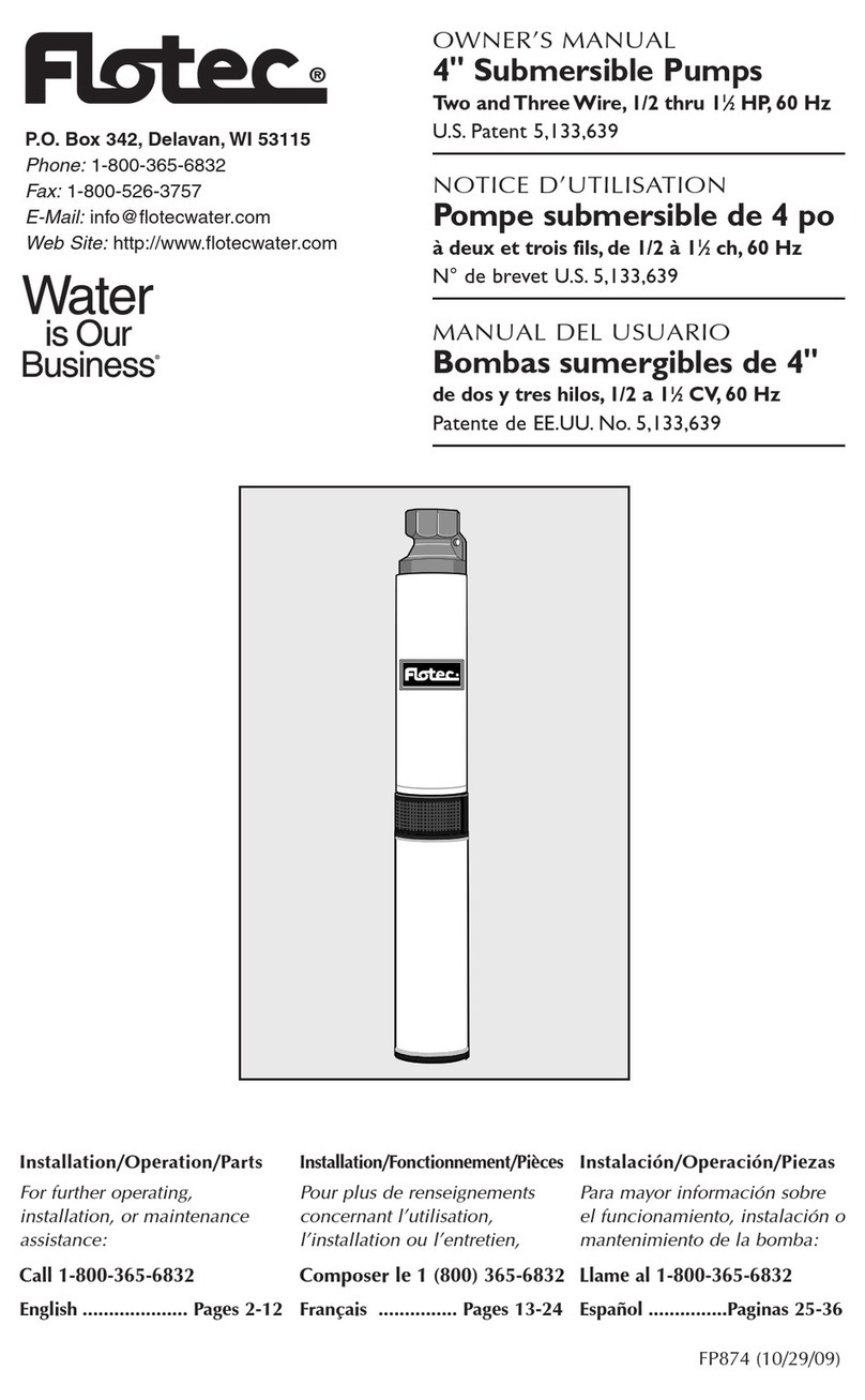 Flotec FP7100 User manual