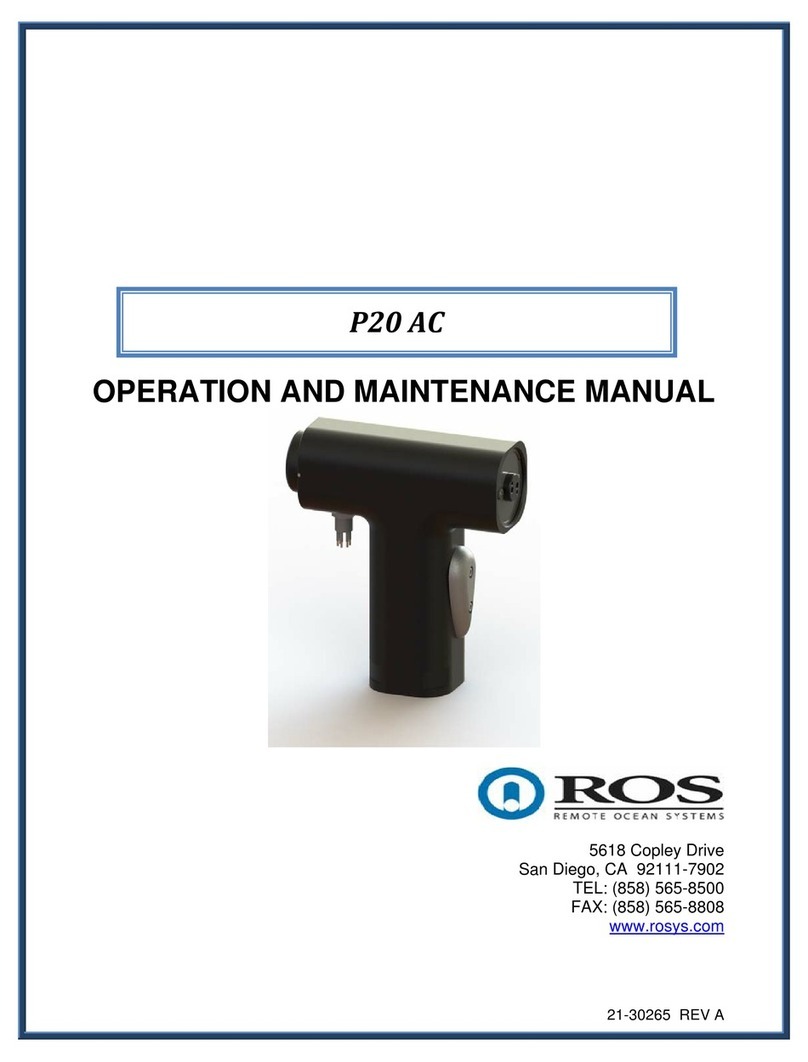 Ros P20 AC Operation and maintenance manual