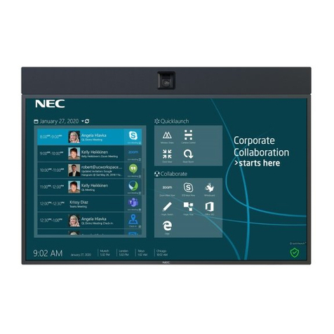NEC 65" InfinityBoard 2.1 User manual NEC 65" InfinityBoard 2.1 User manual