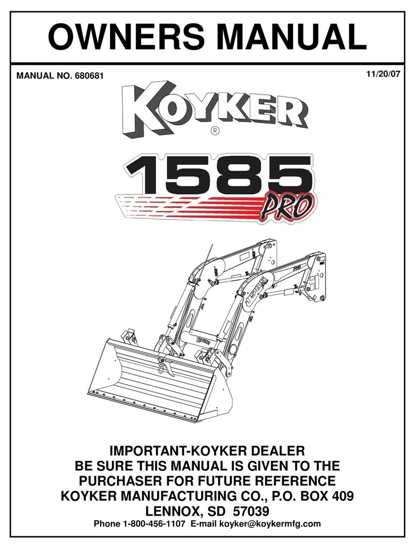 Koyker PRO 1585 owner's manual