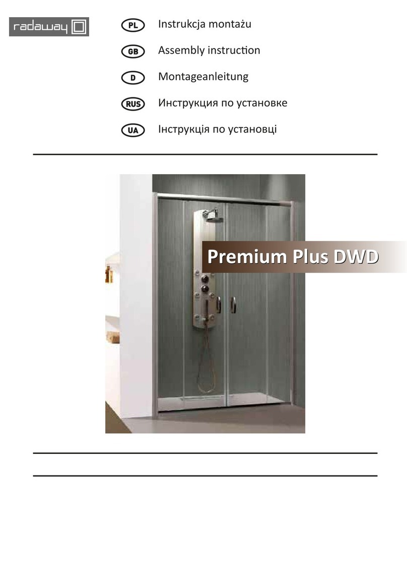 Radaway Premium Plus DWD Assembly instruction
