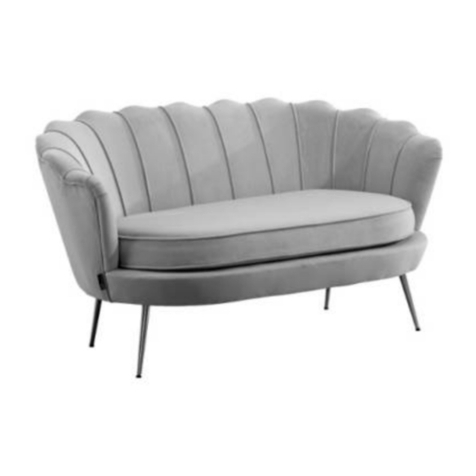 Happy Beds ARIEL Fabric Seater Sofa User manual