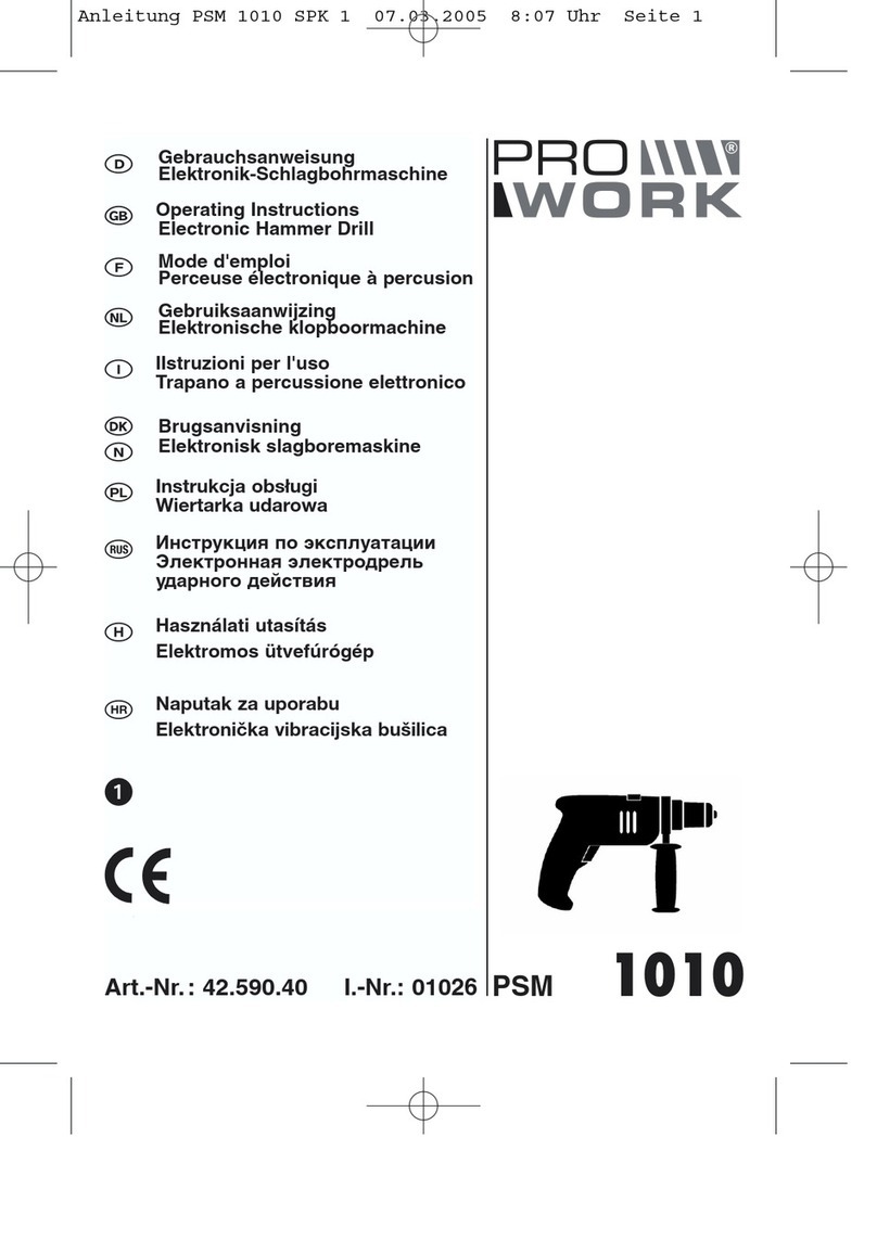 Pro Work PSM 1010 User manual